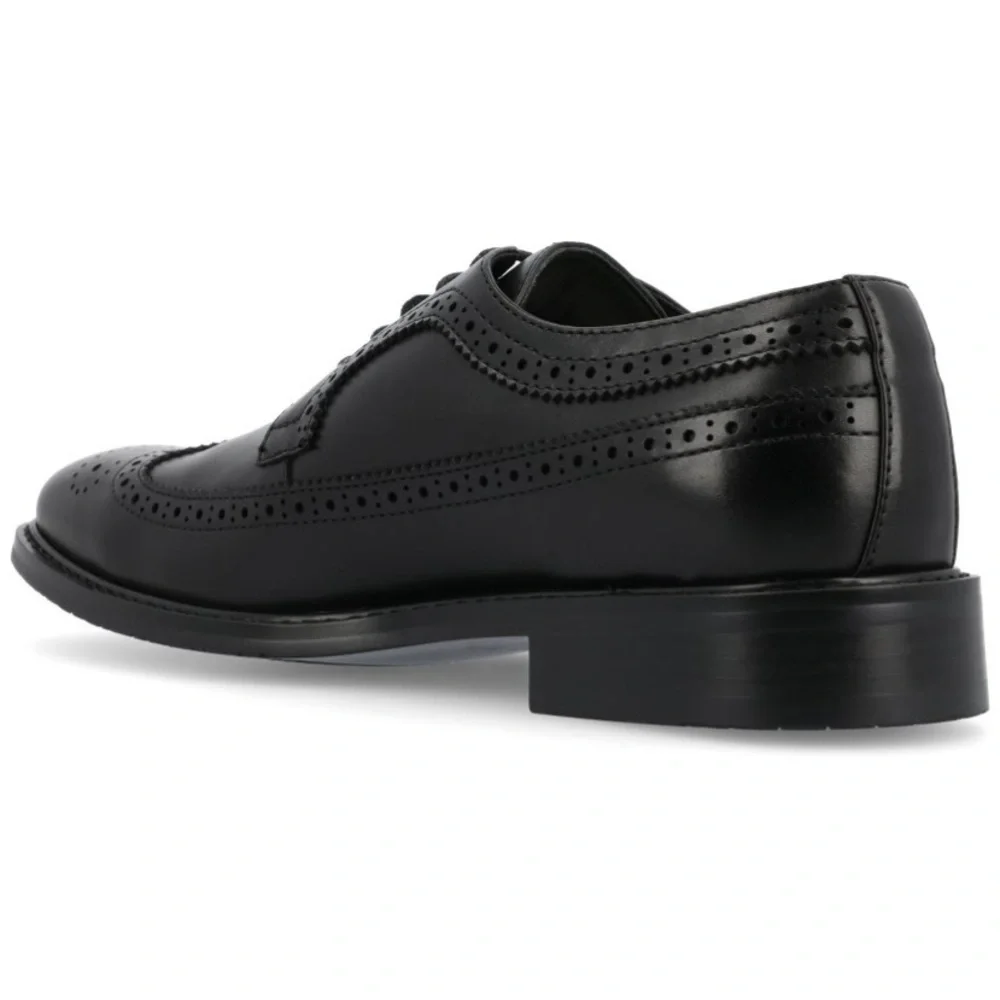 Vance Co. Gordy Tru Comfort Foam Wingtip Lace-up Dress Shoe, Black 10.5 new